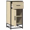 vidaXL Sideboard Sonoma-Eiche 35,5x35x76 cm Holzwerkstoff und Metall