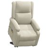 vidaXL Massagesessel mit Aufstehhilfe Creme Samt