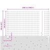 vidaXL Zaun mit Pfosten Gr&uuml;n 1,2 x 25 m Stahl und PVC