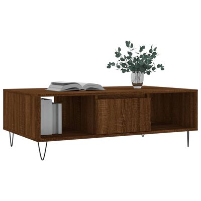 vidaXL Couchtisch Braun Eichen-Optik 104x60x35 cm Holzwerkstoff