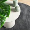 vidaXL Teppich OVIEDO Kurzflor Anthrazit &Oslash; 120 cm