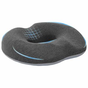 vidaXL Kopfkissen mit Kissen Dunkelgrau 42 x 37 x 8 cm Baumwolle