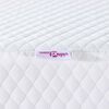 vidaXL Matratzenauflage Wei&szlig; 120 x 200 cm Jacquard Stoff