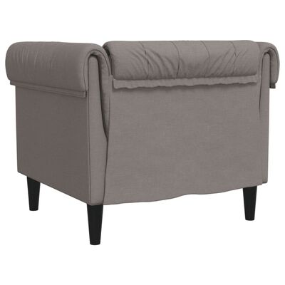 vidaXL Chesterfield-Sessel Taupe Stoff