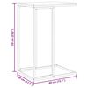 vidaXL Beistelltisch Schwarz 40x30x59 cm Holzwerkstoff