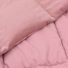 vidaXL Ganzjahresbettdecke Gepolstert Rosa 220 x 240 cm Mikrofaser