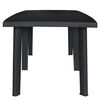 vidaXL Gartentisch Anthrazit 216x90x72 cm Kunststoff