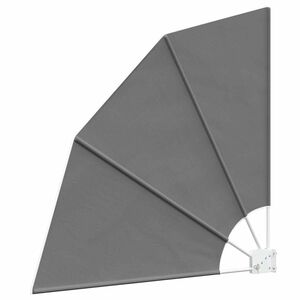vidaXL Balkon Sichtschutz 140 x 140 cm Polyester Hellgrau