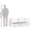 vidaXL Gartensofa 2-Sitzer Massivholz Douglasie