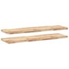 vidaXL Schweberegale 2 Stk. 120x40x4 cm Massivholz Akazie Unbehandelt