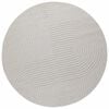 vidaXL Bereichsteppiche Rund Creme &Oslash; 160 CM