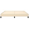 vidaXL Bettgestell ohne Matratze Creme 160x200 cm Stoff