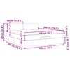 vidaXL Ottoman-Bett mit Matratze & LEDs Hellgrau 160x200 cm Stoff