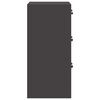 vidaXL Aktenschrank Schwarz 44 x 50 x 106,5 cm Kaltgewalzter Stahl