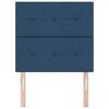 vidaXL LED Kopfteil mit LED-Lichtleisten Blau 80 cm Polyester