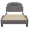 vidaXL Bettgestell "Viana" ohne Matratze Grau 80x200 cm Kunstleder