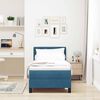 vidaXL Boxspringbett mit Matratze Dunkelblau 80 x 200 cm Samt