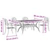 vidaXL 5-tlg. Garten-Essgruppe Bronzen Aluminiumguss
