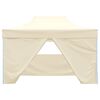 vidaXL Party-Zelt Creme 280 x 410 x 315 cm Oxford-Stoff
