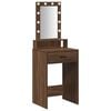 vidaXL Schminktisch Braun 50 x 41 x 140 cm Holzwerkstoff