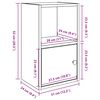 vidaXL B&uuml;cherregal Wei&szlig; 31x24x52 cm Holzwerkstoff