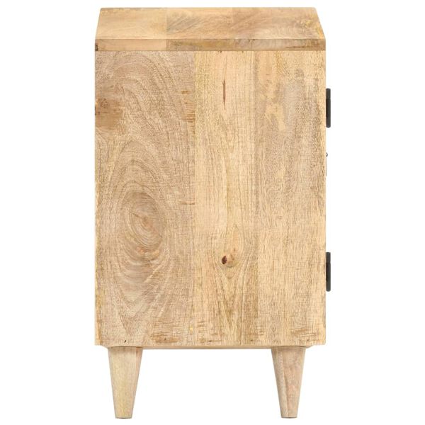 vidaXL Nachttisch Geschnitzt 40x30x50 cm Mango Massivholz