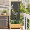 vidaXL Garten Sichtschutz-Leinwand Tiermuster Schwarz 50 x 140 cm