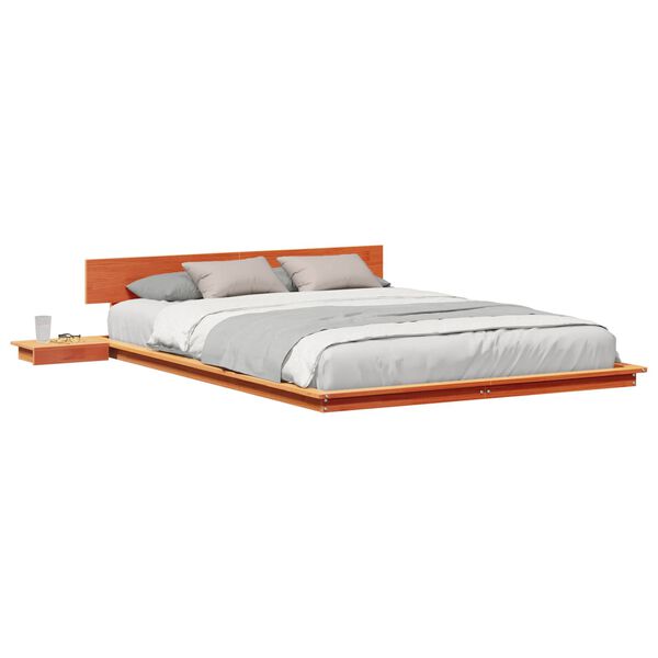 vidaXL Bettgestell Braun 150 x 200 cm Holz