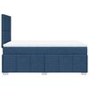 vidaXL Boxspringbett mit Matratze Blau 120x200 cm Stoff