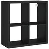 vidaXL W&uuml;rfelregal Schwarz 69,5x29,5x69,5 cm MDF
