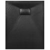 vidaXL Duschwanne SMC Schwarz 100×70 cm