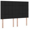vidaXL Aufbewahrungsbett mit Matratze Schwarz 140 x 200 cm Polyester