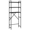 vidaXL Waschmaschinenregal Schwarz 67x25x163 cm Holzwerkstoff