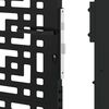 vidaXL Gartentor Schwarz 100x150 cm Stahl Kreuz-Design