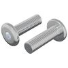 vidaXL Schraube 2 stk. Silber 8 x 25 mm Stahl