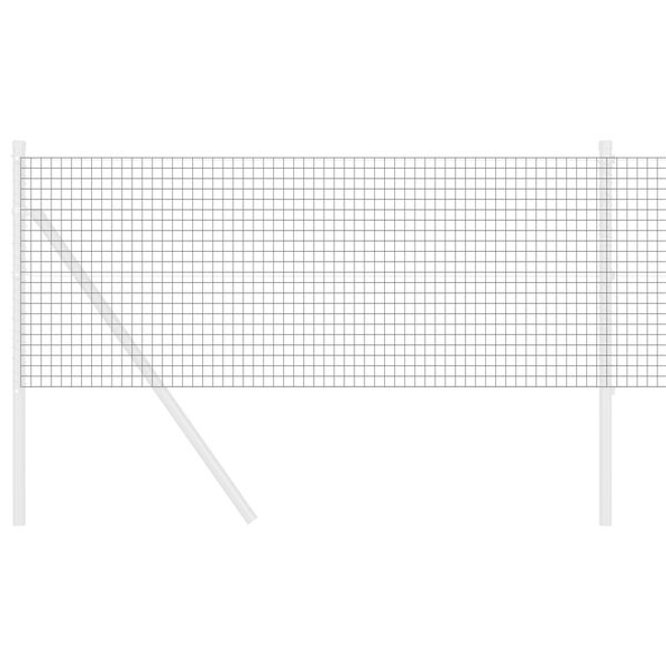 vidaXL Geschweißter Drahtzaun Grau 0,6 x 25 m Stahl