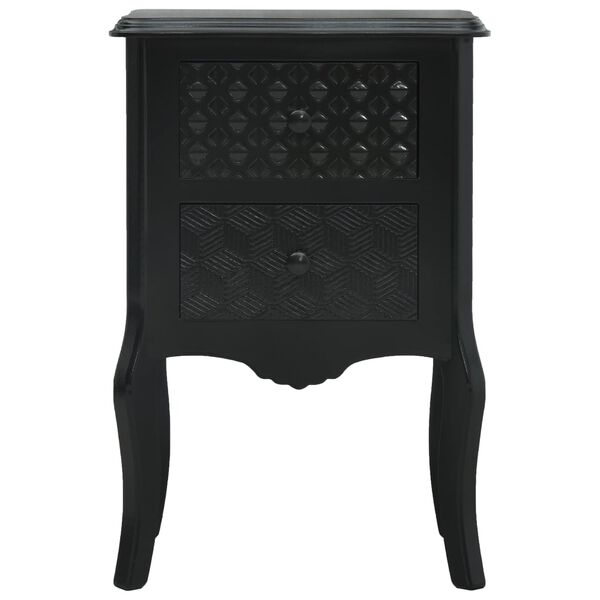 vidaXL Nachttisch Schwarz 43 x 32 x 65 cm MDF