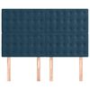 vidaXL Kopfteil Dunkelblau 144x5x118/128 cm Samt