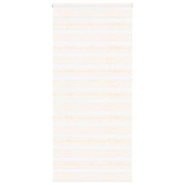 vidaXL Doppelrollo Marmorbeige 95x230 cm Stoffbreite 90,9 cm Polyester