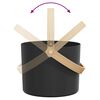 vidaXL Sauna Zubeh&ouml;r Set 5 pcs Schwarz