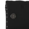 vidaXL Tagesbett mit Matratze USB Schwarz Stoff 90x200 cm
