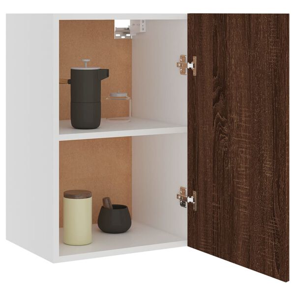 vidaXL Hängeschrank Lyon Braun Eichen-Optik 39,5x31x60 cm Holzwerkstoff
