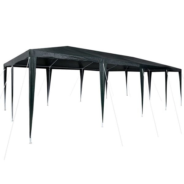 vidaXL Party-Zelt Gr&uuml;n 800 x 400 x 266 cm Polyethylen und Stahl