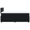vidaXL Boxspringbett mit Matratze Schwarz 120x190 cm Samt