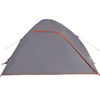 vidaXL Kuppel-Campingzelt 4 Personen Grau Wasserdicht