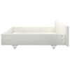 vidaXL Himmelbett-Gestell 4 Schubladen Wei&szlig; Kiefernholz 180x200cm