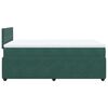 vidaXL Boxspringbett mit Matratze Dunkelgr&uuml;n 120x200 cm Samt