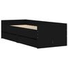 vidaXL Bettgestell mit Schubladen Schwarz 100x200 cm