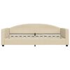 vidaXL Tagesbett mit Matratze Creme 100x200 cm Stoff