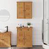 vidaXL Badezimmerm&ouml;bel-Set mit Regal VIGO 2 pcs Braun und Honigbraun